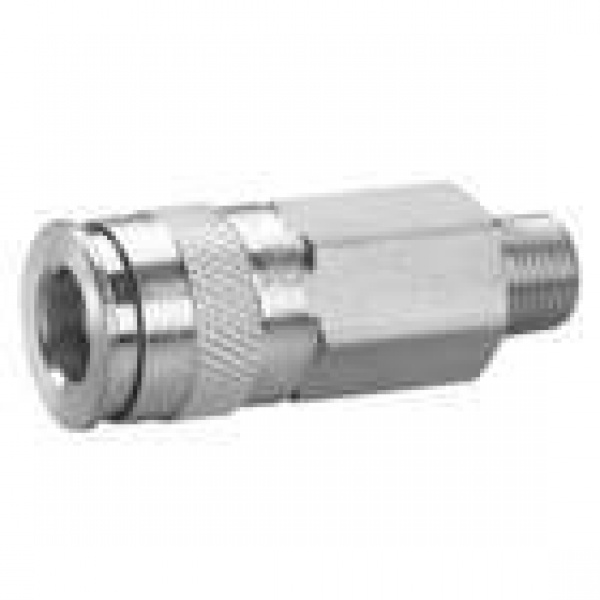 1/4 MALE COUPLER ZINC 300psi, 'D' INDUSTRIAL SERIES 1/4 MALE COUPLER