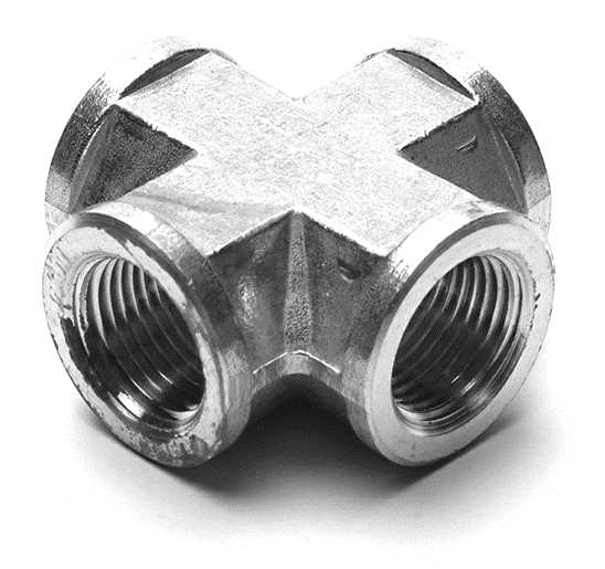 1/2 BRASS CROSS PIPE FITTING 1/2 BRASS CROSS PIPE