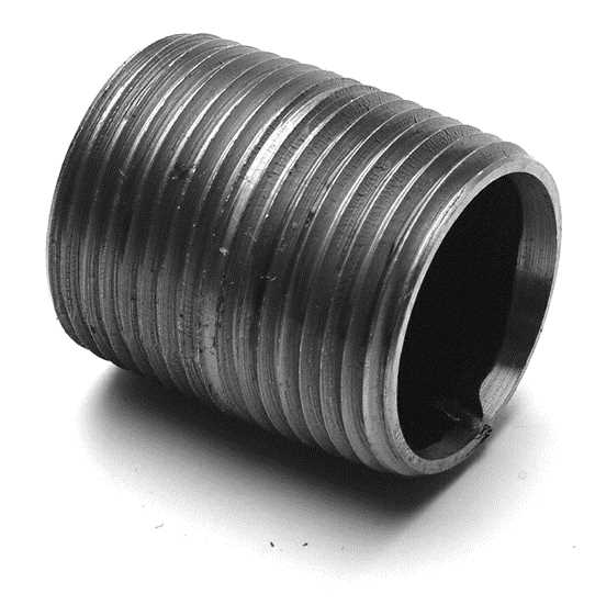 thumbnail image 2 of 6-Pack Black Steel Pipe Nipples – 3/8 Inch Close Nipples, Malleable Iron Fittings 2 of 6