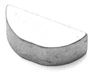 #91, 1/4 X 3/4 WOODRUFF KEY