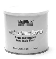 WHITE LITHIUM GREASE, 1# LUBRIMATIC