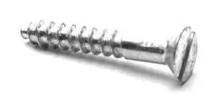 #12 X 3 1/2 SLT FLAT HD WOOD SCREW ZINC