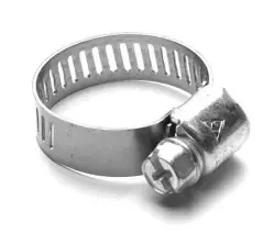 #6 ALL STAINLESS HOSE CLAMP 3/8 - 7/8 RANGE, 1/2 WIDE