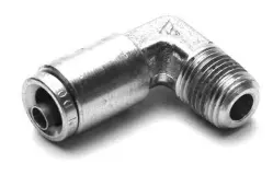 1/8T X 1/8 MPT BRASS MALE ELBOW DOT AIR BRAKE TUBE FITTING