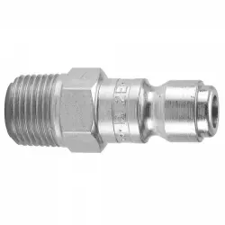 1/4 MALE COUPLER PLUG ZINC 300psi 'C' AUTO TRU-FLATE SERI