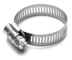 #10 HOSE CLAMP, SS BAND ZINC SCREW, 1/2 - 1 1/8