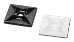 1" SQUARE TIE MOUNT BLACK NYLON