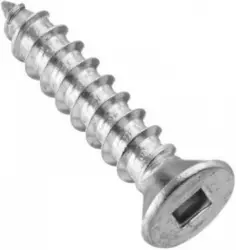 #4 X 3/8 SQ DR FLAT HD SHEET METAL SCREW ZINC