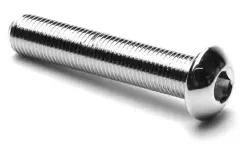 3/8-24 X 2 BUTTON HD SOCKET C/S CHROME