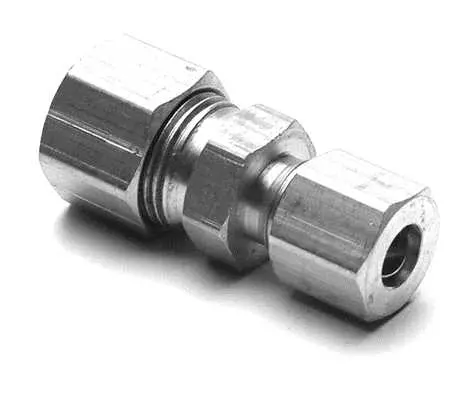 1/4 X 3/16 BRASS REDUCING COMPRESSION UNION, 1/4 X 3/16 BRASS REDUCING  COMPRESSION UNION