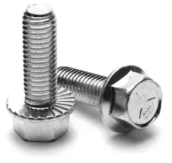 3/8-16 X 1 1/2 GR5 WHIZ BOLT TRIM HD SERRATED FLANGE, ZINC